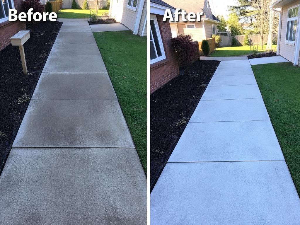 Commercial forecourt power washing